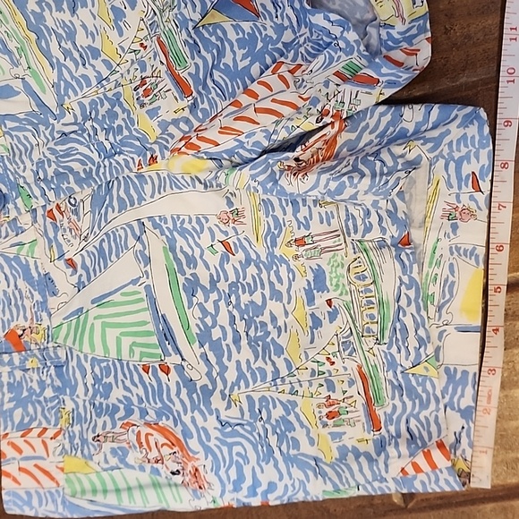 Lilly Pulitzer Callahan Classic Straight Fit Low Rise Short Get Nauti Print - Picture 6 of 13